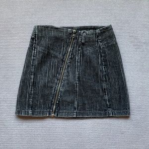 Honey Punch corduroy striped mini skirt